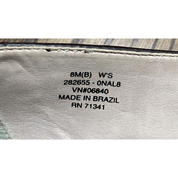 LL Bean Women's Flats Loafer Slip On Size 8 M Sky Blue Plaid Canvas - Picture 9 of 9